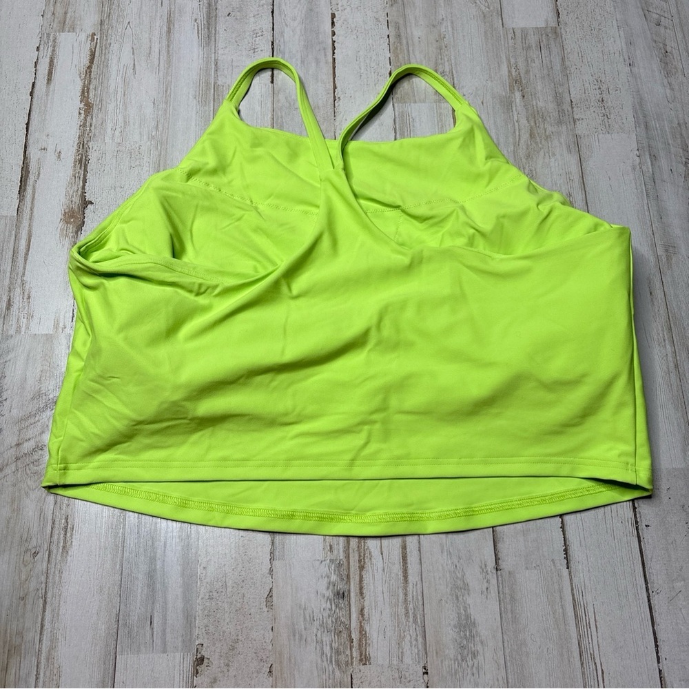 (Sold)Old Navy Active Powersoft Long Line Sports Bra Top Plus Size 2X Neon Green - Picture 11 of 15